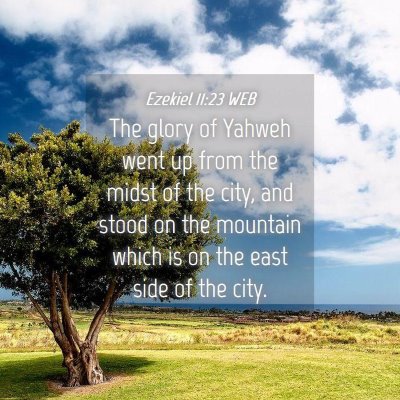 Picture 04 - Ezekiel 11:23 WEB - The glory of Yahweh went up from the midst of the - Bible Verse Picture