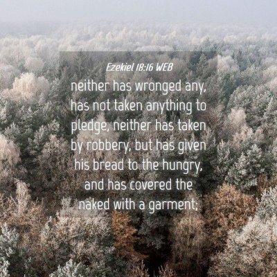 Picture 04 - Ezekiel 18:16 WEB - neither has wronged any, has not taken anything - Bible Verse Picture