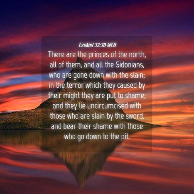 Picture 04 - Ezekiel 32:30 WEB - There are the princes of the north, all of them, - Bible Verse Picture