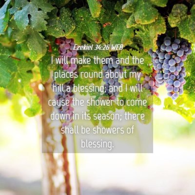 Picture 04 - Ezekiel 34:26 WEB - I will make them and the places round about my - Bible Verse Picture