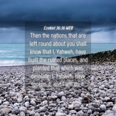 Picture 04 - Ezekiel 36:36 WEB - Then the nations that are left round about you - Bible Verse Picture