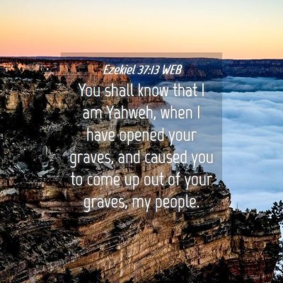Picture 04 - Ezekiel 37:13 WEB - You shall know that I am Yahweh, when I have - Bible Verse Picture