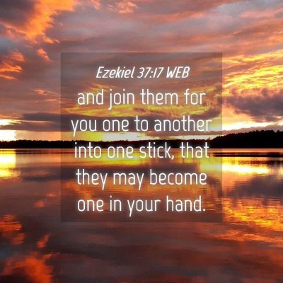 Picture 04 - Ezekiel 37:17 WEB - and join them for you one to another into one - Bible Verse Picture