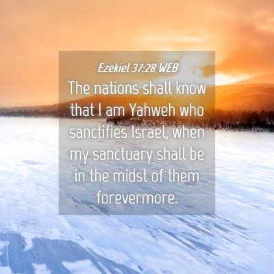 Picture 04 - Ezekiel 37:28 WEB - The nations shall know that I am Yahweh who - Bible Verse Picture
