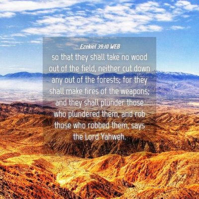 Picture 04 - Ezekiel 39:10 WEB - so that they shall take no wood out of the field, - Bible Verse Picture