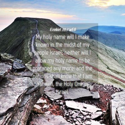 Picture 04 - Ezekiel 39:7 WEB - My holy name will I make known in the midst of my - Bible Verse Picture