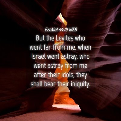 Picture 04 - Ezekiel 44:10 WEB - But the Levites who went far from me, when Israel - Bible Verse Picture