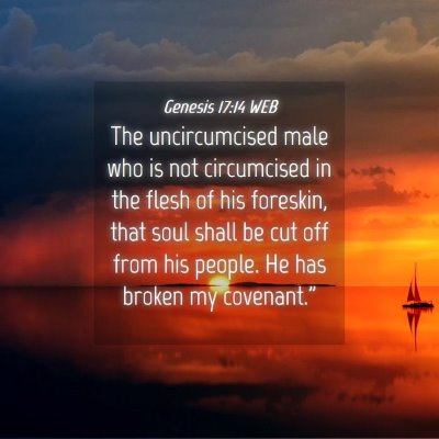 Picture 04 - Genesis 17:14 WEB - The uncircumcised male who is not circumcised in - Bible Verse Picture
