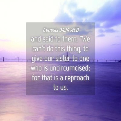 Picture 04 - Genesis 34:14 WEB - and said to them, 