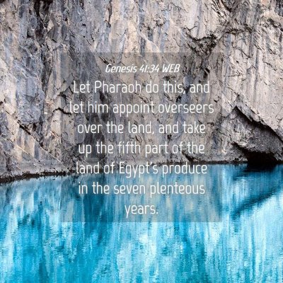 Picture 04 - Genesis 41:34 WEB - Let Pharaoh do this, and let him appoint - Bible Verse Picture