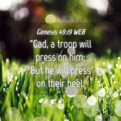 Picture 04 - Genesis 49:19 WEB - 