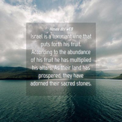 Picture 04 - Hosea 10:1 WEB - Israel is a luxuriant vine that puts forth his - Bible Verse Picture