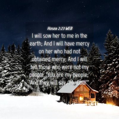Picture 04 - Hosea 2:23 WEB - I will sow her to me in the earth; And I will - Bible Verse Picture