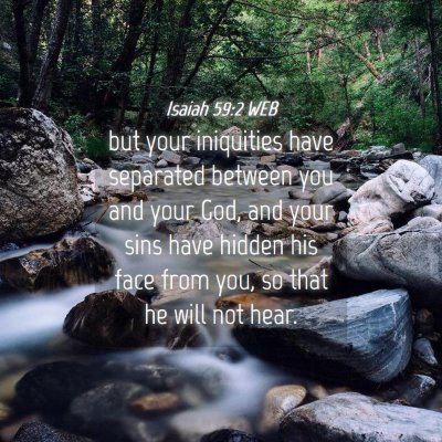 Picture 04 - Isaiah 59:2 WEB - but your iniquities have separated between you - Bible Verse Picture