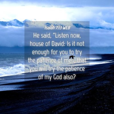 Picture 04 - Isaiah 7:13 WEB - He said, 