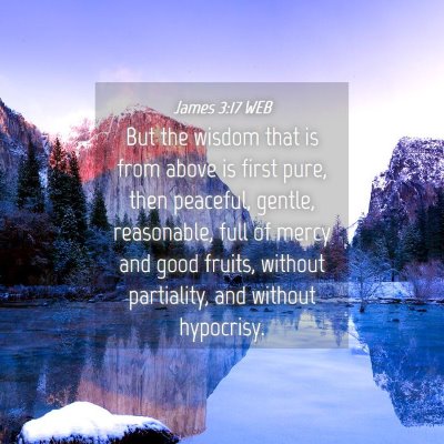 Picture 04 - James 3:17 WEB - But the wisdom that is from above is first pure, - Bible Verse Picture