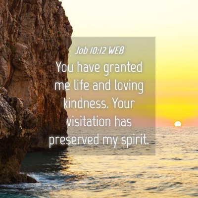 Picture 04 - Job 10:12 WEB - You have granted me life and loving kindness. - Bible Verse Picture