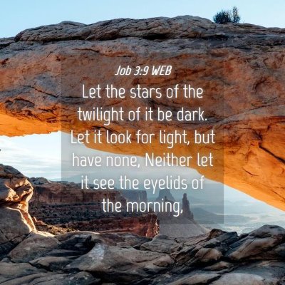 Picture 04 - Job 3:9 WEB - Let the stars of the twilight of it be dark. Let - Bible Verse Picture