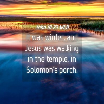 Picture 04 - John 10:23 WEB - It was winter, and Jesus was walking in the - Bible Verse Picture