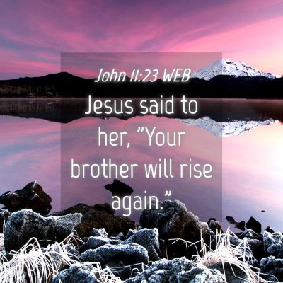 Picture 04 - John 11:23 WEB - Jesus said to her, 