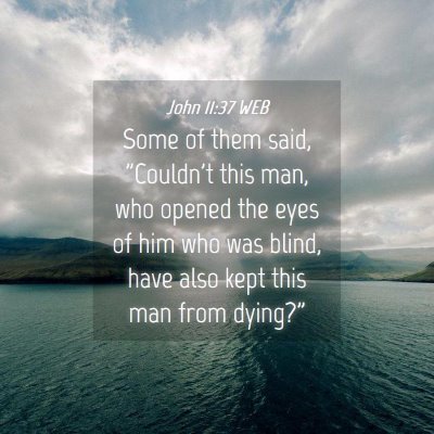 Picture 04 - John 11:37 WEB - Some of them said, 
