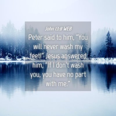 Picture 04 - John 13:8 WEB - Peter said to him, 