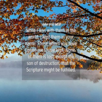 Picture 04 - John 17:12 WEB - While I was with them in the world, I kept them - Bible Verse Picture
