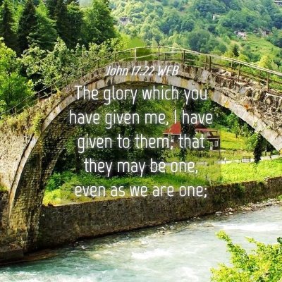 Picture 04 - John 17:22 WEB - The glory which you have given me, I have given - Bible Verse Picture