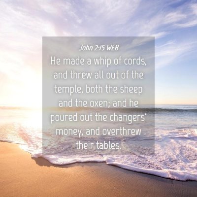 Picture 04 - John 2:15 WEB - He made a whip of cords, and threw all out of the - Bible Verse Picture