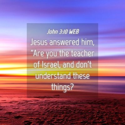 Picture 04 - John 3:10 WEB - Jesus answered him, 
