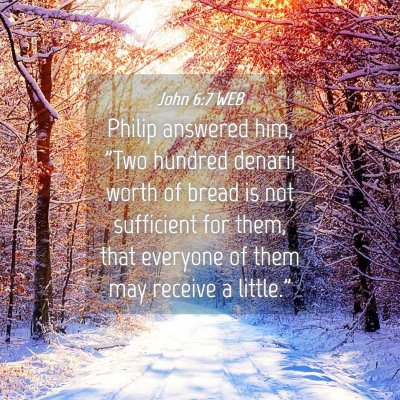 Picture 04 - John 6:7 WEB - Philip answered him, 