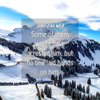 Picture 04 - John 7:44 WEB - Some of them would have arrested him, but no one - Bible Verse Picture