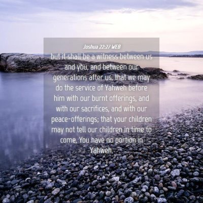 Picture 04 - Joshua 22:27 WEB - but it shall be a witness between us and you, and - Bible Verse Picture