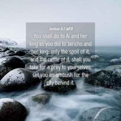 Picture 04 - Joshua 8:2 WEB - You shall do to Ai and her king as you did to - Bible Verse Picture