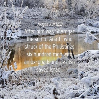 Picture 04 - Judges 3:31 WEB - After him was Shamgar the son of Anath, who - Bible Verse Picture