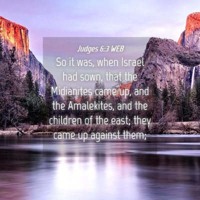 Picture 04 - Judges 6:3 WEB - So it was, when Israel had sown, that the - Bible Verse Picture