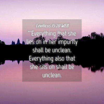 Picture 04 - Leviticus 15:20 WEB - 