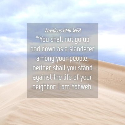 Picture 04 - Leviticus 19:16 WEB - 