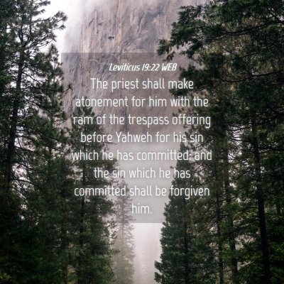 Picture 04 - Leviticus 19:22 WEB - The priest shall make atonement for him with the - Bible Verse Picture