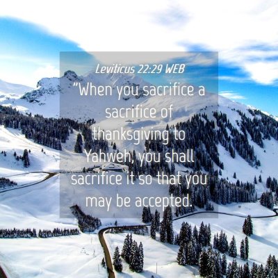 Picture 04 - Leviticus 22:29 WEB - 