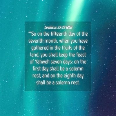 Picture 04 - Leviticus 23:39 WEB - 