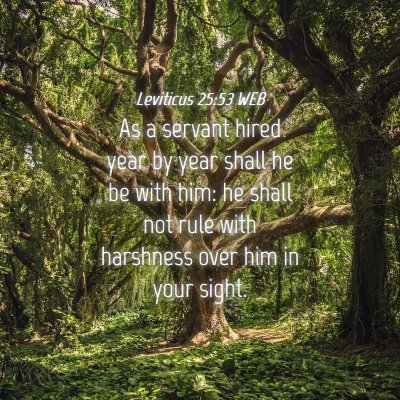 Picture 04 - Leviticus 25:53 WEB - As a servant hired year by year shall he be with - Bible Verse Picture