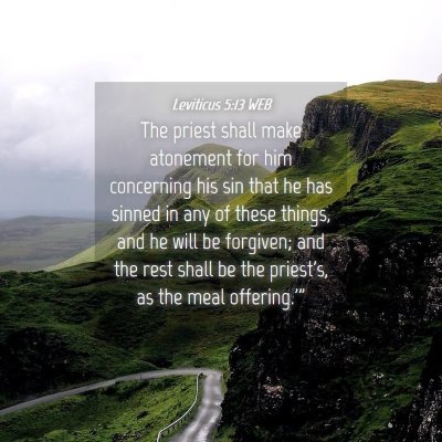 Picture 04 - Leviticus 5:13 WEB - The priest shall make atonement for him - Bible Verse Picture