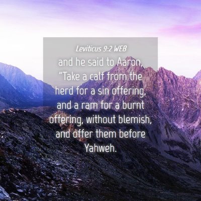 Picture 04 - Leviticus 9:2 WEB - and he said to Aaron, 