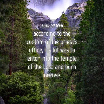 Picture 04 - Luke 1:9 WEB - according to the custom of the priest's office, - Bible Verse Picture