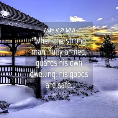 Picture 04 - Luke 11:21 WEB - 