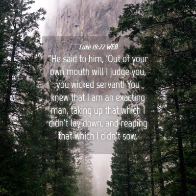 Picture 04 - Luke 19:22 WEB - 