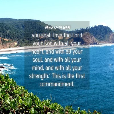 Picture 04 - Mark 12:30 WEB - you shall love the Lord your God with all your - Bible Verse Picture
