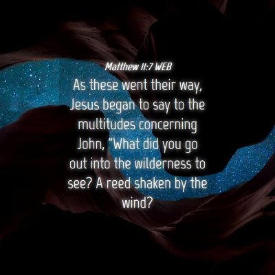 Picture 04 - Matthew 11:7 WEB - As these went their way, Jesus began to say to - Bible Verse Picture