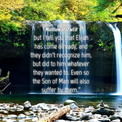 Picture 04 - Matthew 17:12 WEB - but I tell you that Elijah has come already, and - Bible Verse Picture